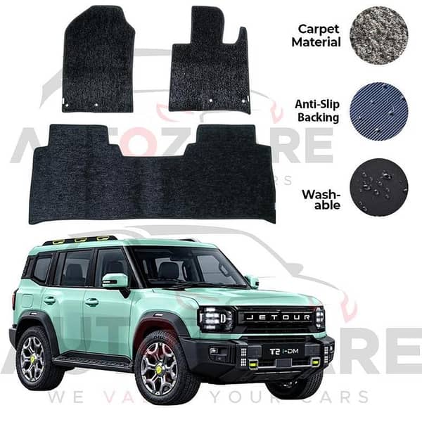 Jetour T2 Genuine Fitting Carpet Floor Mat 3PCS - Model 2026