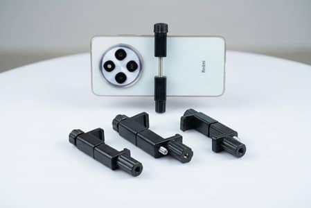 Black Phone Holder for Tripod - Universal Mount, Brand New
