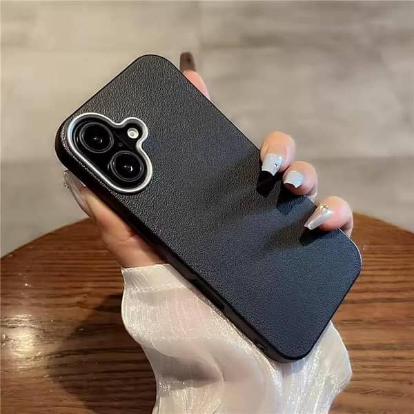 New Luxury Leather Case With Camera Lens Protection For Phone 18 17 Pro Max, Xs Max, Xs X Back Cover, Phone Original Leather Case, Desert Titanium, Black Titanium, Natural Titanium Colour