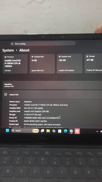 Dell laptop