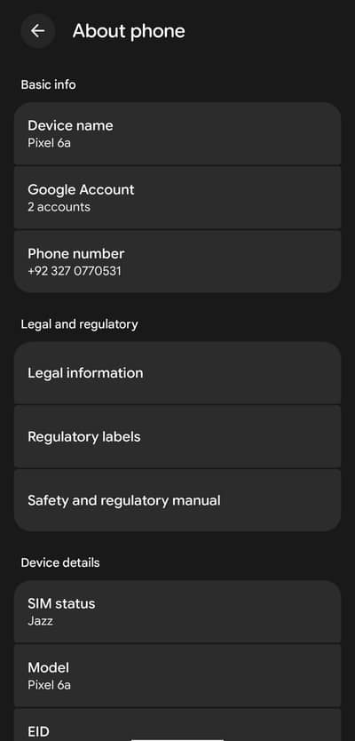 Google Pixel 6a
