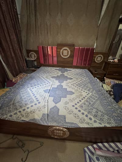 Bed , Almari , Side table , dressing, showcase