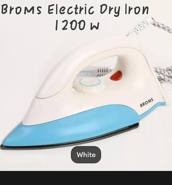 T  BROMS Electric Dry Iron A-199 1200 watts