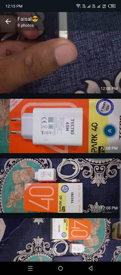 tecno spark 40. pro. 8.256 original chargar diba