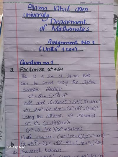 Aiou spring assignment