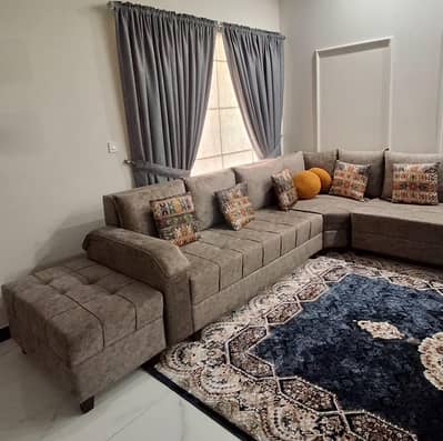 12 Seater L Shaped Sofa (Grey) for Sale