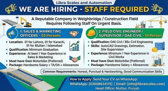 Sales & Marketing & Civil Engineer