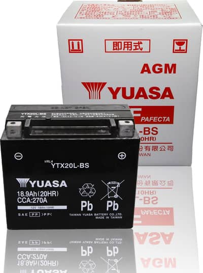Yuasa Battery Kawasaki Ninja Suzuki GSXR Busa Honda CBR Yamaha R1 R6