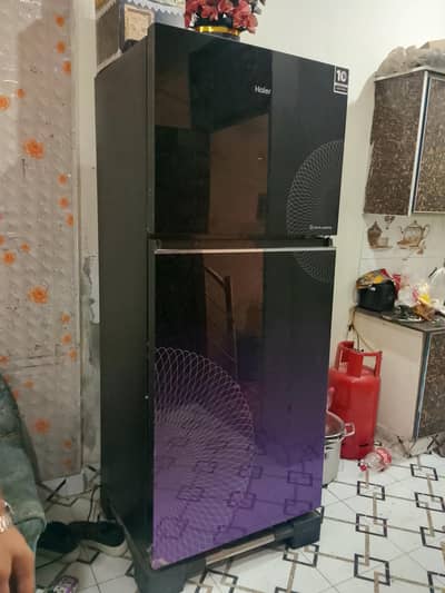 Haier Digital Inverter Glass Door Refrigerator (10/10 Condition)