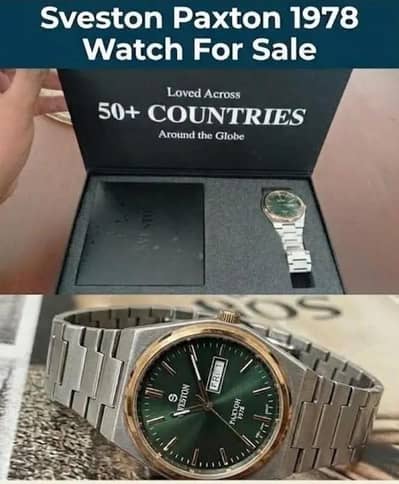 Sveston Paxton 1978 Men's Watch – Original Box & Complete Set Pk 18k