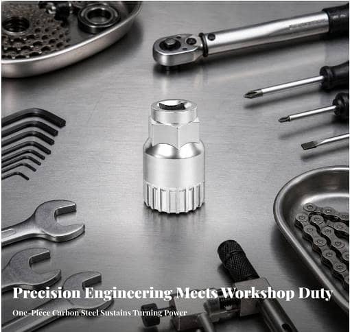 1 PCS Carbon Steel Bottom Bracket Socket Heavy Duty Removal Tool Universal Cycle Maintenance Wrench Repair Accessory R6177
