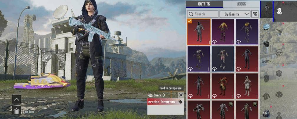 loaded inventory  Pubgm 1