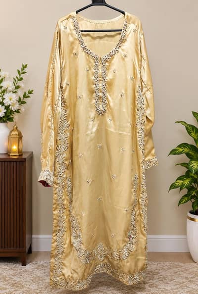 Beautiful Silk Dress 2 Piece – Free Size