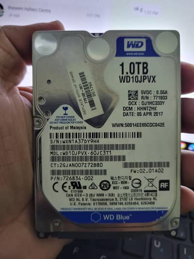 WD Blue 1TB 2.5 inch sata internal HDD