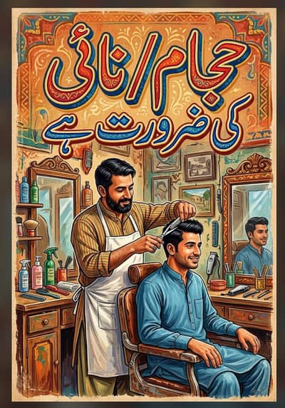 Barber Required نائی کی ضرورت ہے