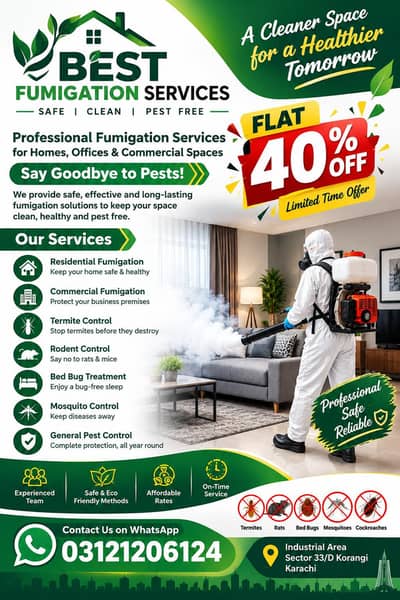 Fumigation Service | Pest Control | Termite Spray | Demak Control