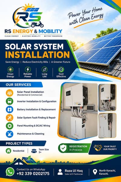 solar system installation