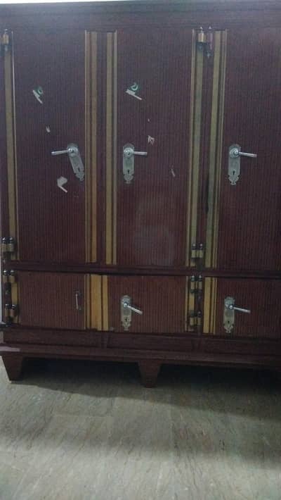 3 door iron cupboard