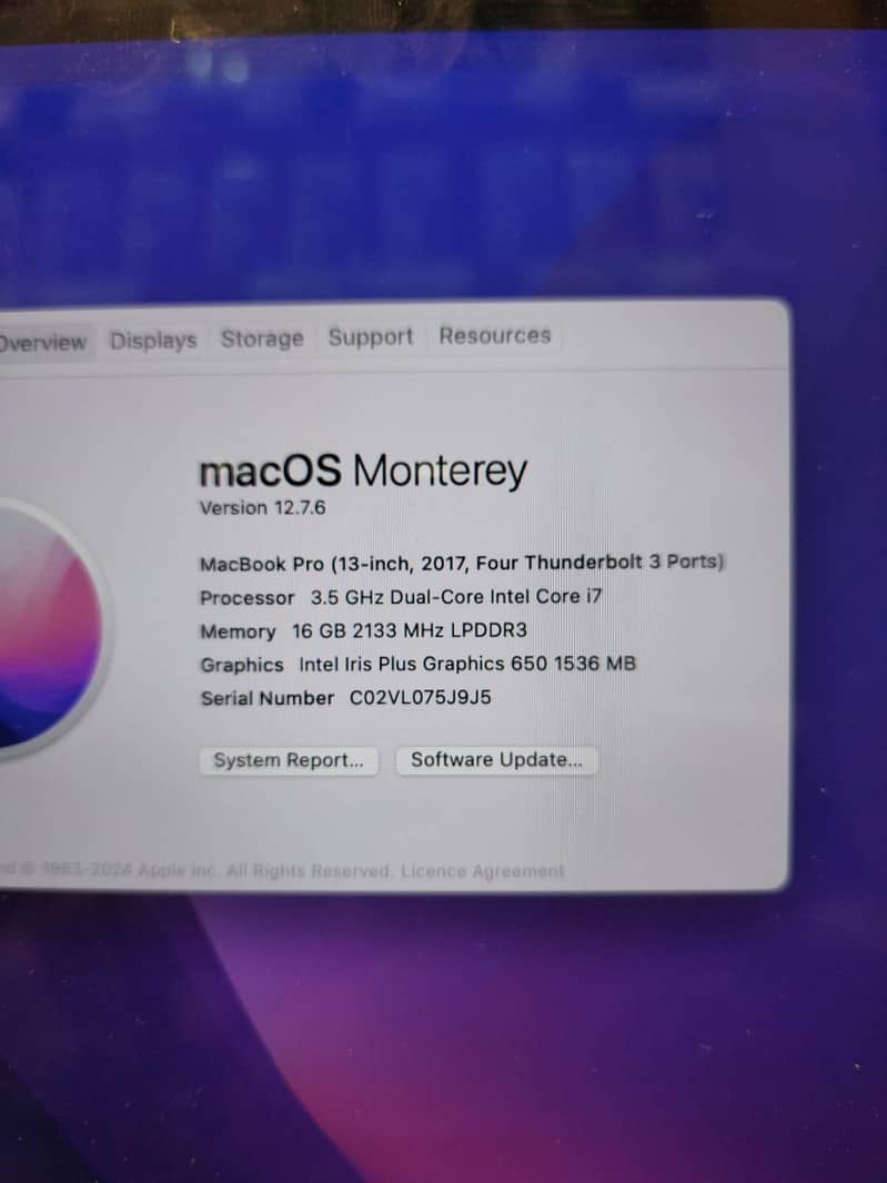 MacBook pro i 7 4