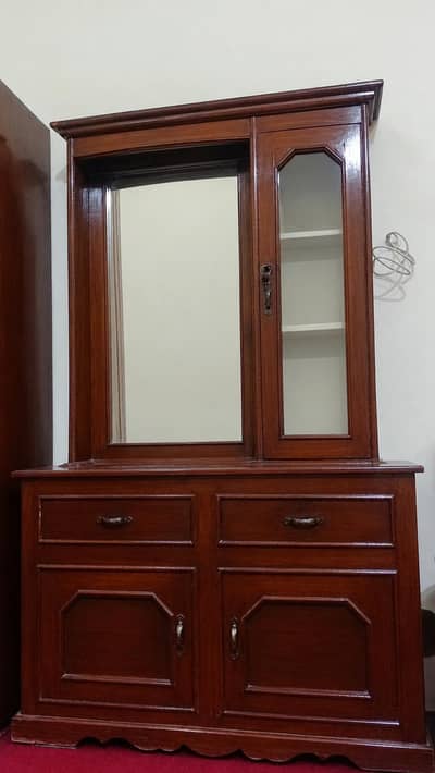 Wooden Dressing Table with Mirror