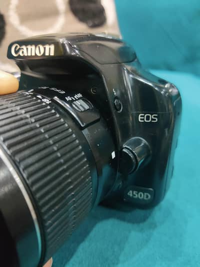 canon 450d dslr camera body with 18-55mm lens