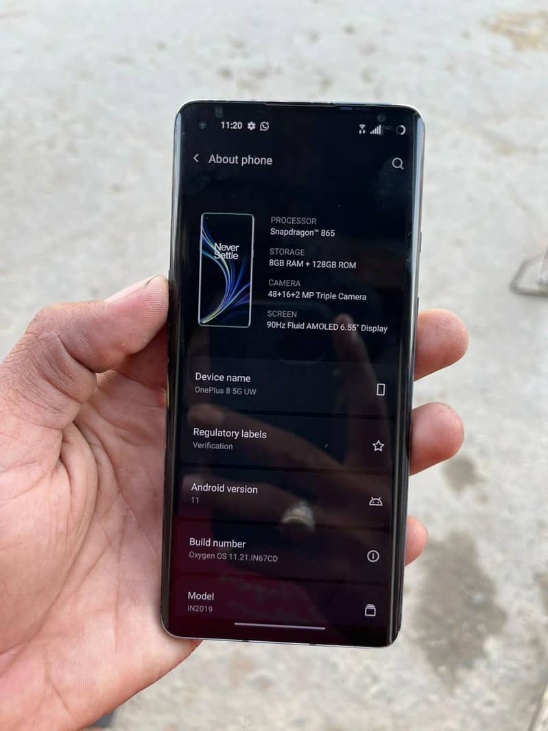 One Plus 8 (5G) 8/128 0