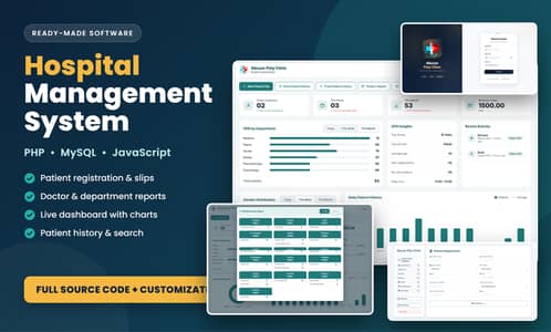 Clinic & Hospital Management System Software - PHP MySQL