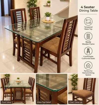 wooden dining table