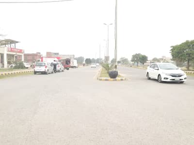 Main Road 8 Marla Commercial Plot For Sale At Good Location In Block A Eden City DHA Phase 8 Airport Road Lahore