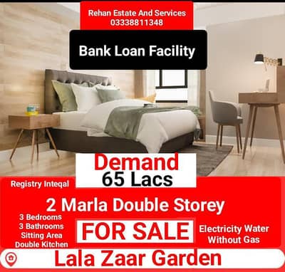 2 Marla Double Storey House For Sale At Lala Zaar Garden Lahore