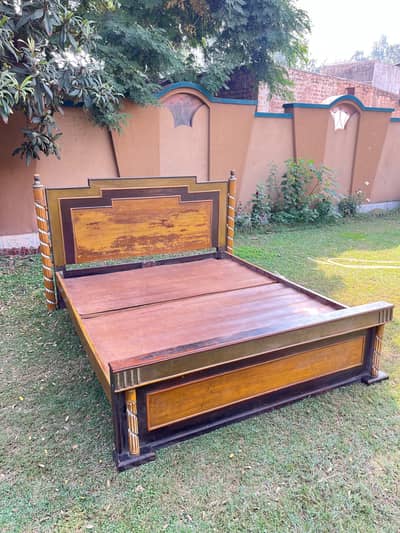 wood bed