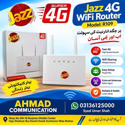 New Jazz 4G Wifi Router Model R109
