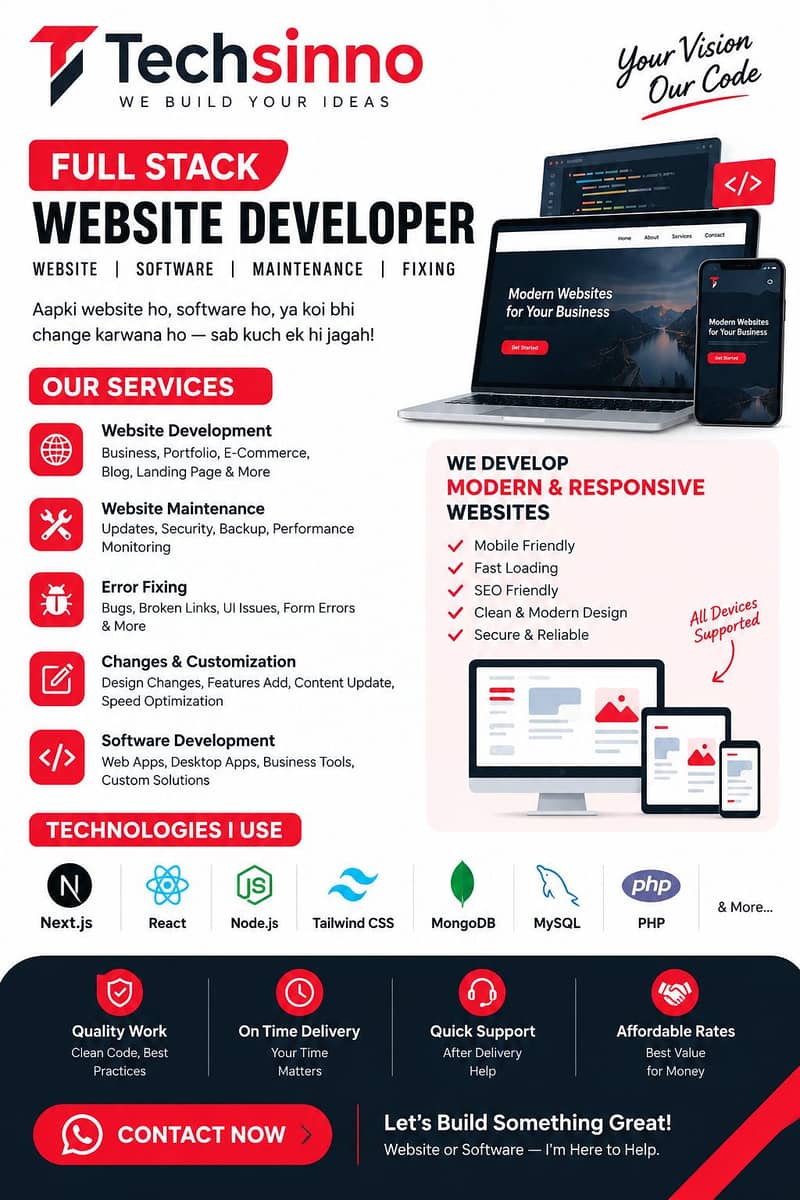 Full Stack Web Developer | Website & Software Development 0