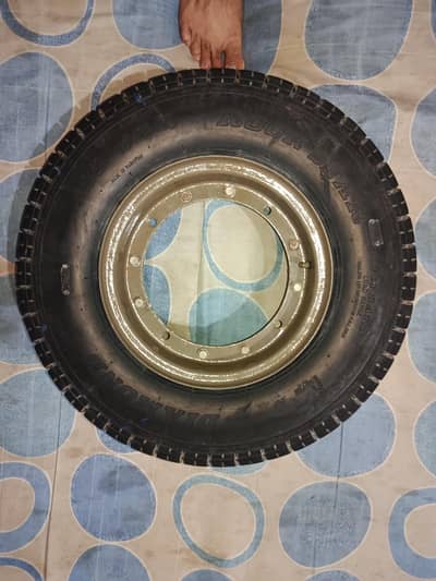Loader Diamond Tyre 135-10 R (10 Ply) with Heavy Duty Loader Rim