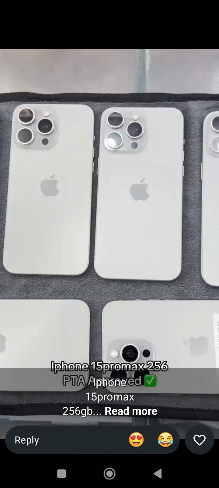 iPhone 15 pro max 256 0