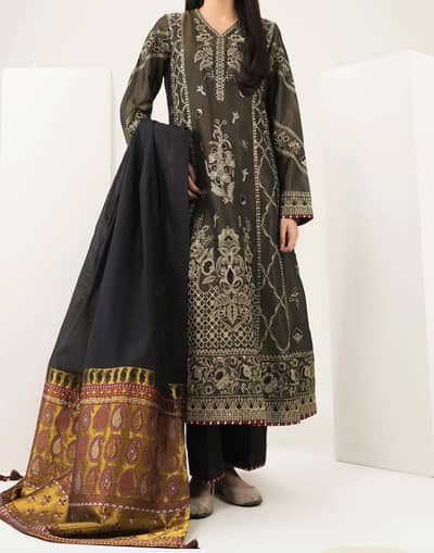 3 piece stitched branded suit (nishat)