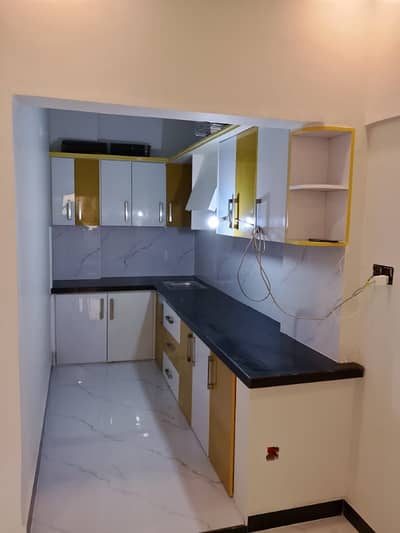 Flat sale 2 bed d d 2nd floor Boundrywall NOMAN GARDEN Mubintown scheme 33 Newly renuvated Corner 3 side Keys *Code(16935)*Price 1 Caror