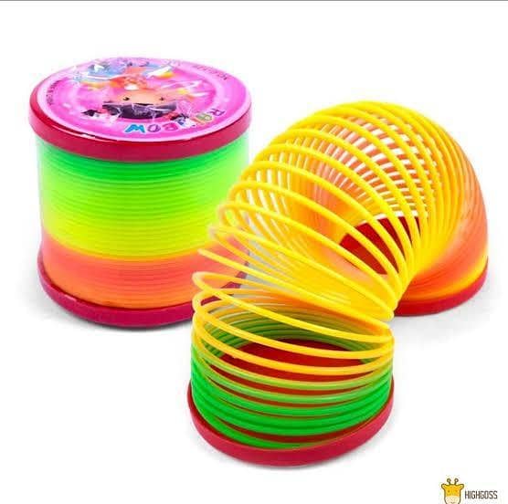 Rainbow spring toy -Plastic Magic Slinky Rainbow Spring Toy - Children Special Colorful Rainbow Spring