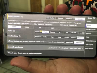 Redmi K50 Ultra device . In PUBG 120 Fps