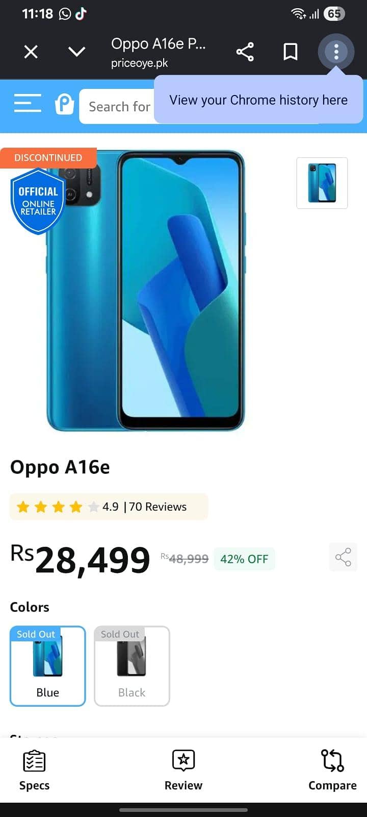 OPPO A16e 0