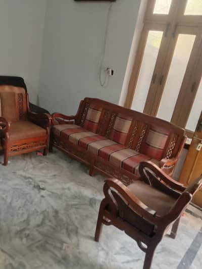 Solid wooden sofa