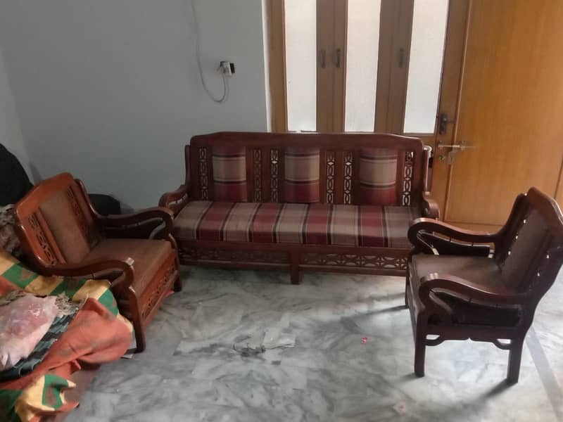 Solid wooden sofa 1