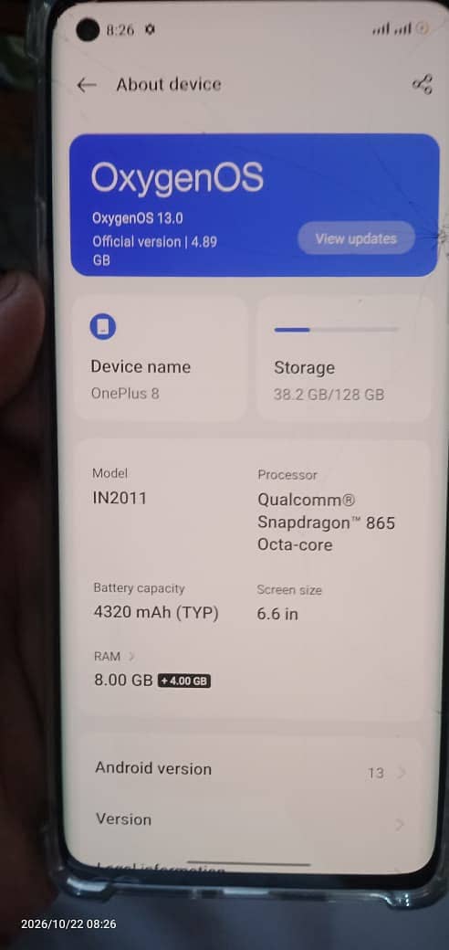 One Plus 8 PTA APPROVED 2