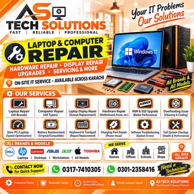 Laptop Hardware Repair | Display & Parts Replacement