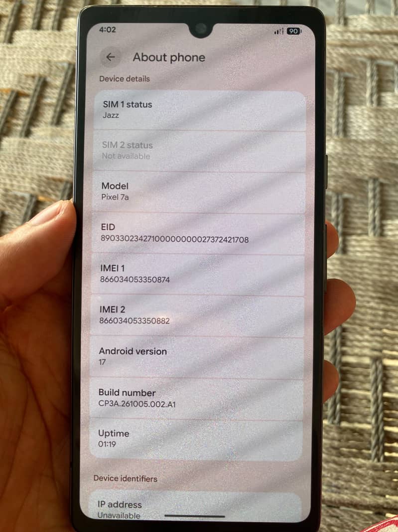 Google Pixel 7a 3