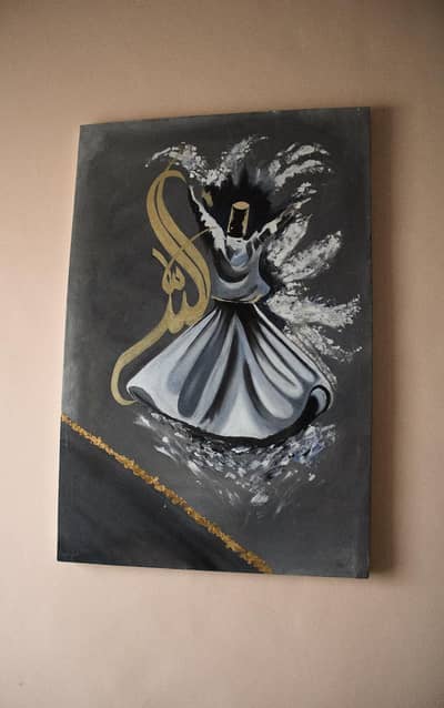 hand mand swirling sufi ,u can also order for customized paintings