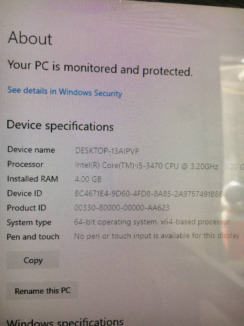 Dell pc i5 3rd generation computer pc cpu 3