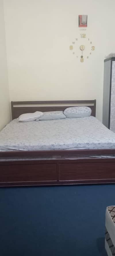 Bed with spring mattress