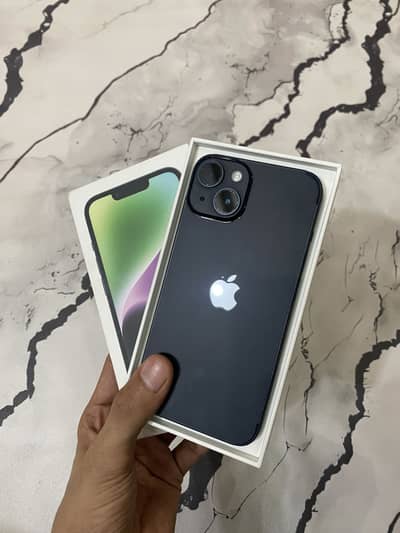 iPhone 14 jv 128 gb (with box) (water pack)