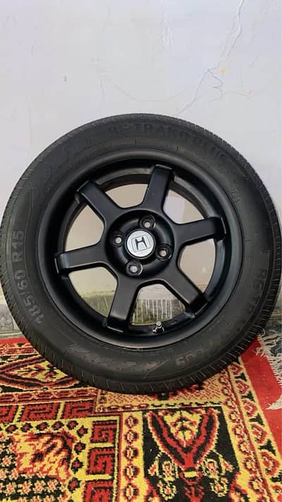 15 inch Rays TE37 rims Japanies with tyres